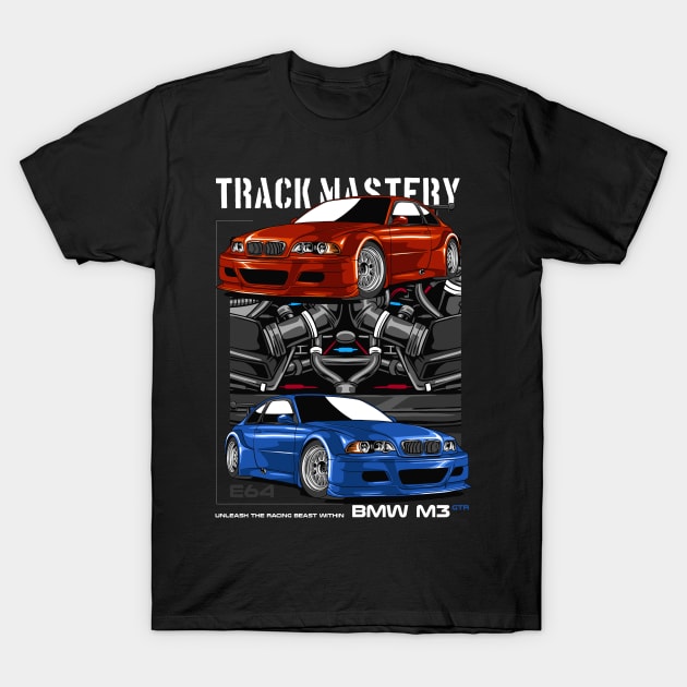 GTR E46 Fanatic T-Shirt by Harrisaputra